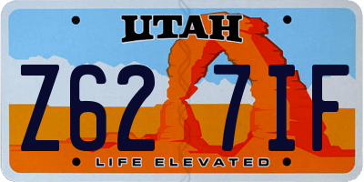 UT license plate Z627IF