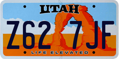 UT license plate Z627JF