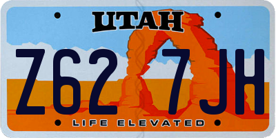 UT license plate Z627JH
