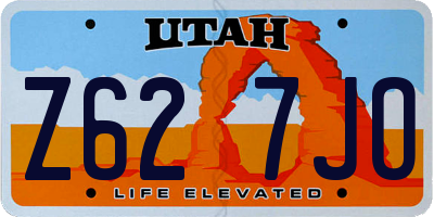 UT license plate Z627JO