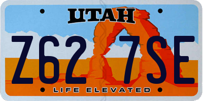 UT license plate Z627SE