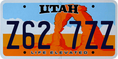 UT license plate Z627ZZ