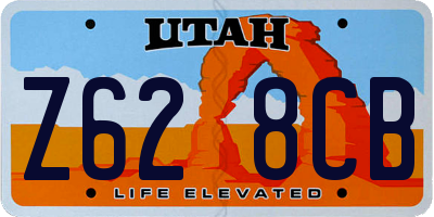 UT license plate Z628CB