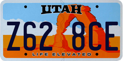 UT license plate Z628CE