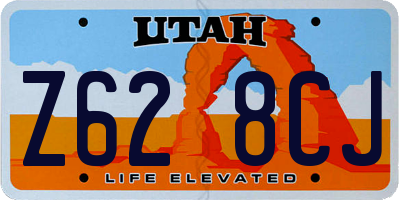 UT license plate Z628CJ