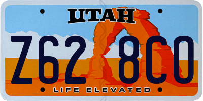UT license plate Z628CO