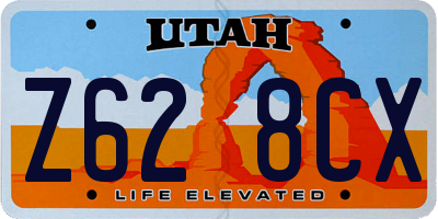 UT license plate Z628CX
