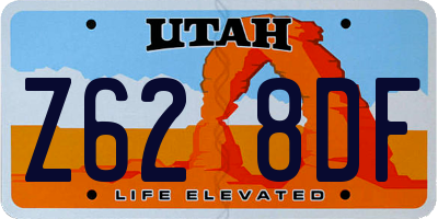 UT license plate Z628DF