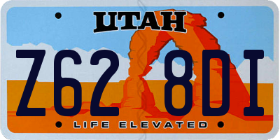 UT license plate Z628DI