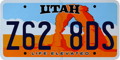 UT license plate Z628DS