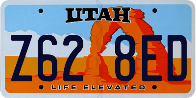 UT license plate Z628ED