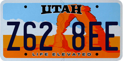 UT license plate Z628EE