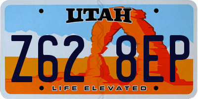 UT license plate Z628EP