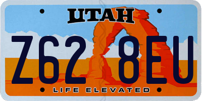 UT license plate Z628EU