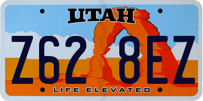 UT license plate Z628EZ