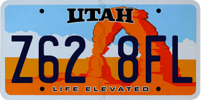 UT license plate Z628FL