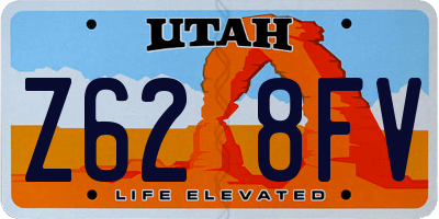 UT license plate Z628FV