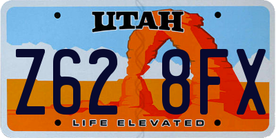 UT license plate Z628FX
