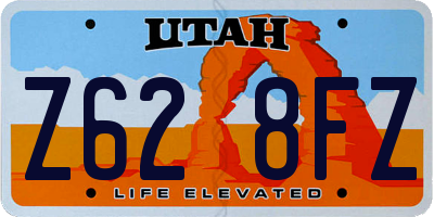 UT license plate Z628FZ
