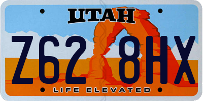 UT license plate Z628HX
