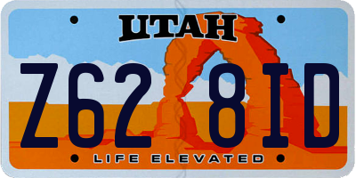 UT license plate Z628ID
