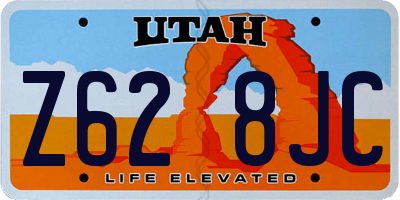 UT license plate Z628JC