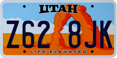 UT license plate Z628JK