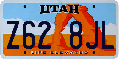 UT license plate Z628JL
