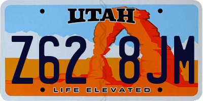 UT license plate Z628JM