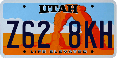 UT license plate Z628KH