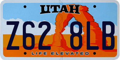 UT license plate Z628LB