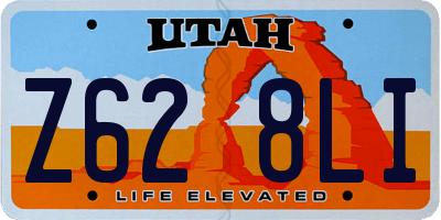 UT license plate Z628LI