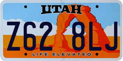 UT license plate Z628LJ