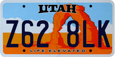 UT license plate Z628LK