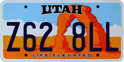 UT license plate Z628LL