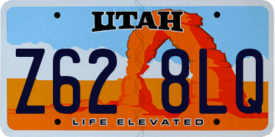 UT license plate Z628LQ