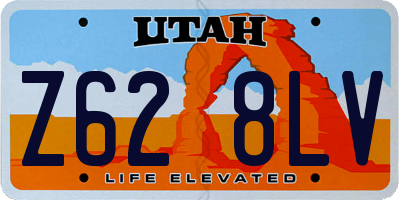 UT license plate Z628LV