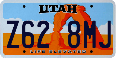 UT license plate Z628MJ
