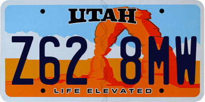 UT license plate Z628MW