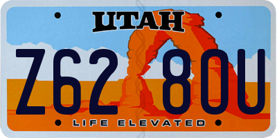 UT license plate Z628OU
