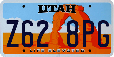 UT license plate Z628PG