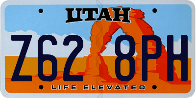 UT license plate Z628PH