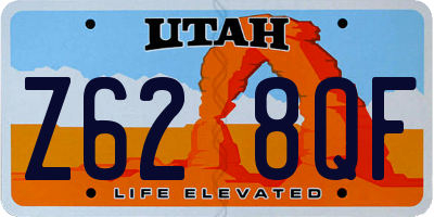 UT license plate Z628QF