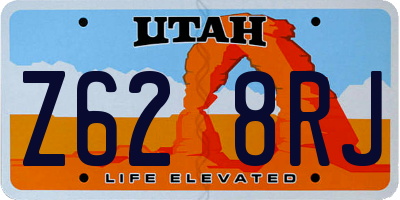 UT license plate Z628RJ