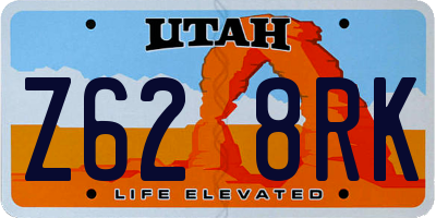 UT license plate Z628RK
