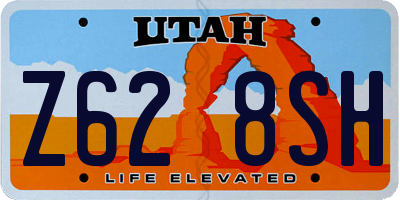 UT license plate Z628SH