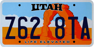 UT license plate Z628TA