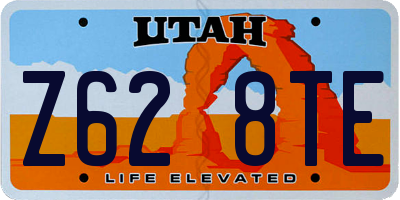 UT license plate Z628TE