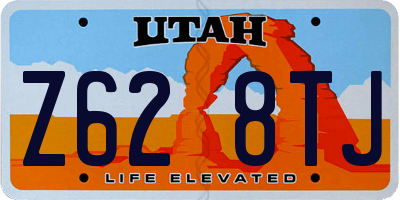 UT license plate Z628TJ
