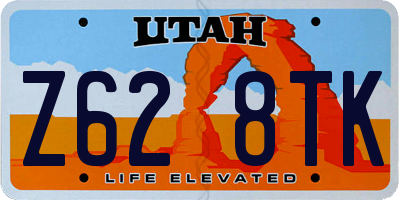 UT license plate Z628TK